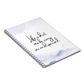 Carnet Quote Motivation Minimaliste Bleu (Côté Droit)