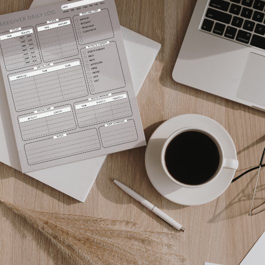 Carnet quotidien des aidants naturels, soins aux a