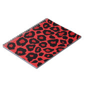 Carnet RAB Rockabilly Empreinte de léopard Rouge Noir (Côté gauche)
