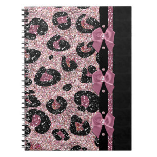 Carnet RAB Rockabilly Pink Leopard Ribbon Bows