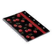 Carnet RAB Rockabilly très cerise cerises Noir (Côté Droit)