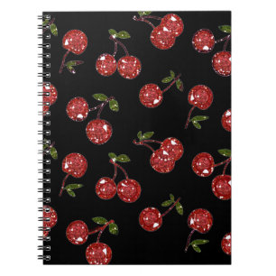 Carnet RAB Rockabilly très cerise cerises sur noir