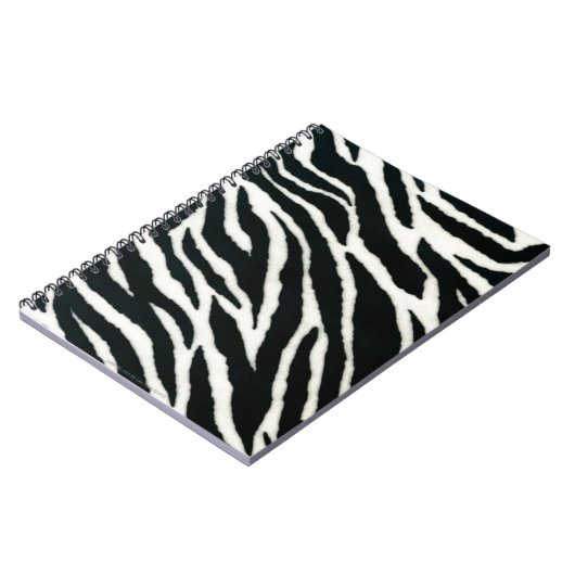 Carnet RAB Rockabilly Zebra Imprimer noir et blanc (Côté gauche)