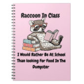 Carnet Raccon en classe (Devant)