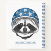Carnet Raccoon Daredevil | Ajouter Votre Nom (Dos)