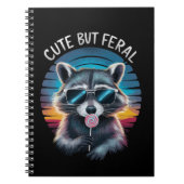 Carnet Raccoon mignon mais feral Funny (Devant)
