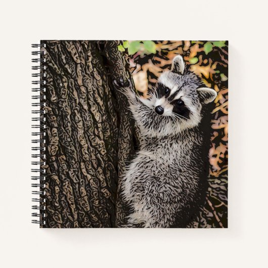 Carnet Raccoon sauvage (Devant)