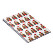 Carnet Race de chien Dachshund Noël (Côté Droit)