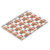 Carnet Race de chien Retriever doré Noël (Côté gauche)