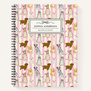 Carnet Races de chien mignonnes Motif Animal de compagnie