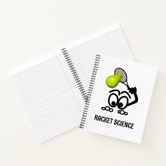 Carnet Racket Science Drôle joueur de tennis (Intérieur)