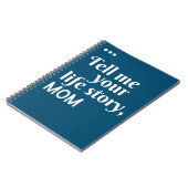 Carnet Raconte-moi ton histoire de vie Maman cadeau (Côté gauche)