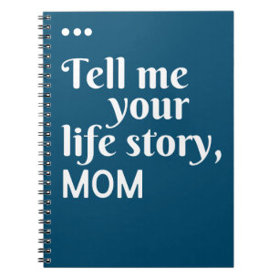 Carnet Raconte-moi ton histoire de vie Maman cadeau