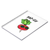 Carnet Rad-ish Drôle de légume Radis de jeu de mots (Côté gauche)