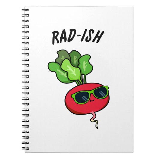 Carnet Rad-ish Drôle Pun de radis de légume (Devant)