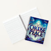 Carnet Radiant Choose Peace Typographie (Intérieur)
