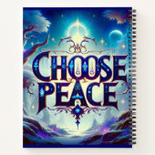 Carnet Radiant Choose Peace Typographie (Dos)