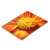 Carnet Radiant Orange Flower Macro Notebook Nature Photo (Côté gauche)