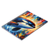Carnet Radiant Orca Horizon – Colorful Sea Light (Côté gauche)