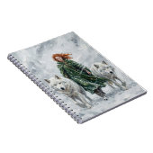 Carnet Radiant Peace Dove Lantern Imbolc Snowdrops Art (Côté Droit)