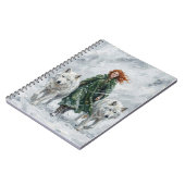 Carnet Radiant Peace Dove Lantern Imbolc Snowdrops Art (Côté gauche)