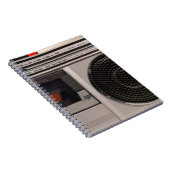 Carnet Radiocassette radio stéréo portable rétro obsolète (Côté Droit)