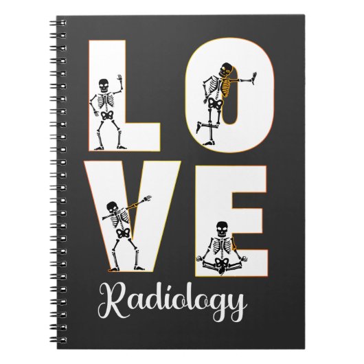 Carnet Radiologie Love Radiologiste Skeleton XRay (Devant)