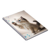 Carnet Ragdoll Kitten Jouer Avec Des Bulles De Savon (Côté Droit)