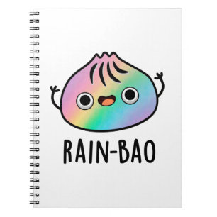 Carnet Rain-bao Drôle Dimsum Bao Pun arc-en-ciel