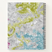 Carnet Rainbow Brossé Foil Chic Monogrammed Girl School (Dos)