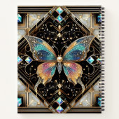 Carnet Rainbow Butterfly Art Deco Spiral Notebook (Dos)