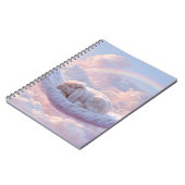 Carnet Rainbow Cloud Fluffy Bunny couché (Côté gauche)