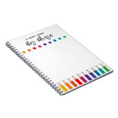 Carnet Rainbow Crayons Kindergarten Enseignant (Côté Droit)