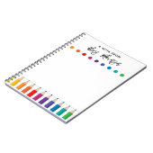 Carnet Rainbow Crayons Kindergarten Enseignant (Côté gauche)