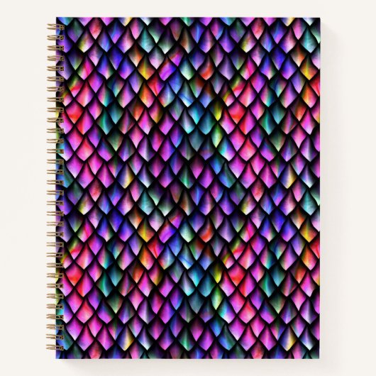 Carnet Rainbow Dragon Scales (Devant)