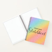 Carnet  Rainbow Glitter Gradient Kids Sketchbook  (Intérieur)