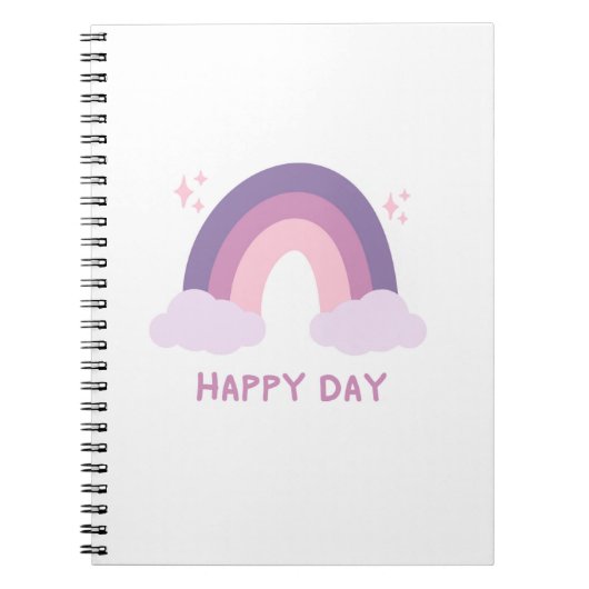 Carnet rainbow happy days citation laitière (Devant)