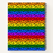 Carnet Rainbow Heart Motif (Dos)