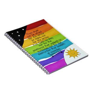 Carnet Rainbow Nite et Day Psaums 91 :5-6