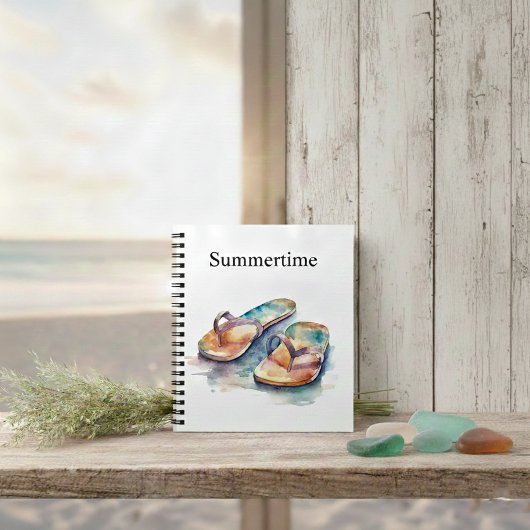 Carnet Rainbow Reef Flip Flops, sur mesure