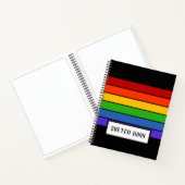 Carnet Rainbow Stripe Sketch Sketchbook Noir (Intérieur)