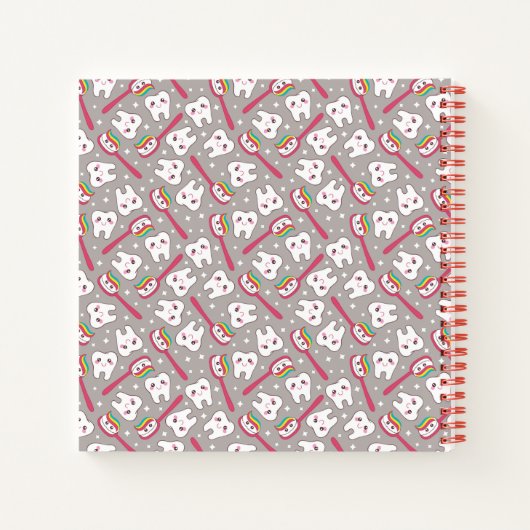 Carnet Rainbow Teeth Motif (Dos)