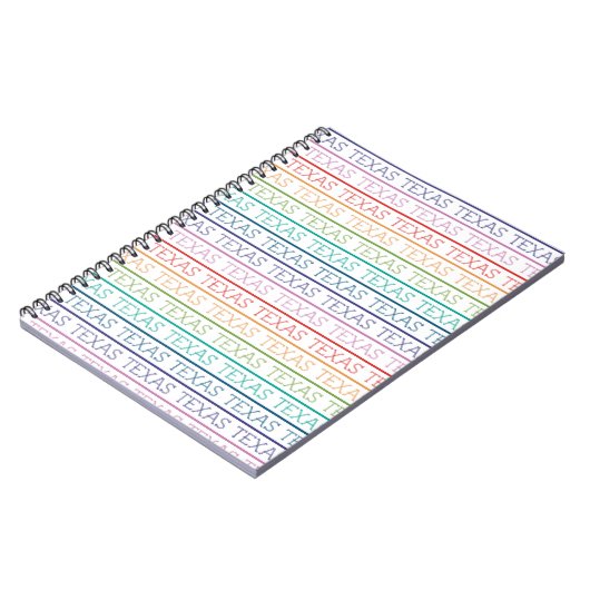 Carnet Rainbow Texas, Texas (Côté gauche)