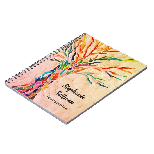 Carnet Rainbow Tree Reiki Master (Côté gauche)