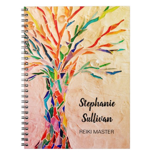 Carnet Rainbow Tree Reiki Master (Devant)