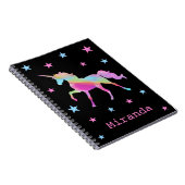 Carnet Rainbow Unicorn Et Stars (Côté Droit)