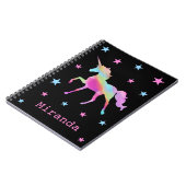Carnet Rainbow Unicorn Et Stars (Côté gauche)