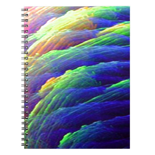 Carnet Rainbow Wispy Feather Mountains (Devant)