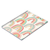 Carnet Rainbows scandinave : Motif d'art naïf. (Côté gauche)