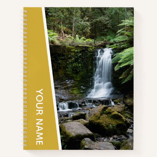 Carnet Rainforest Waterfalls Nature, Australie, Or (Devant)